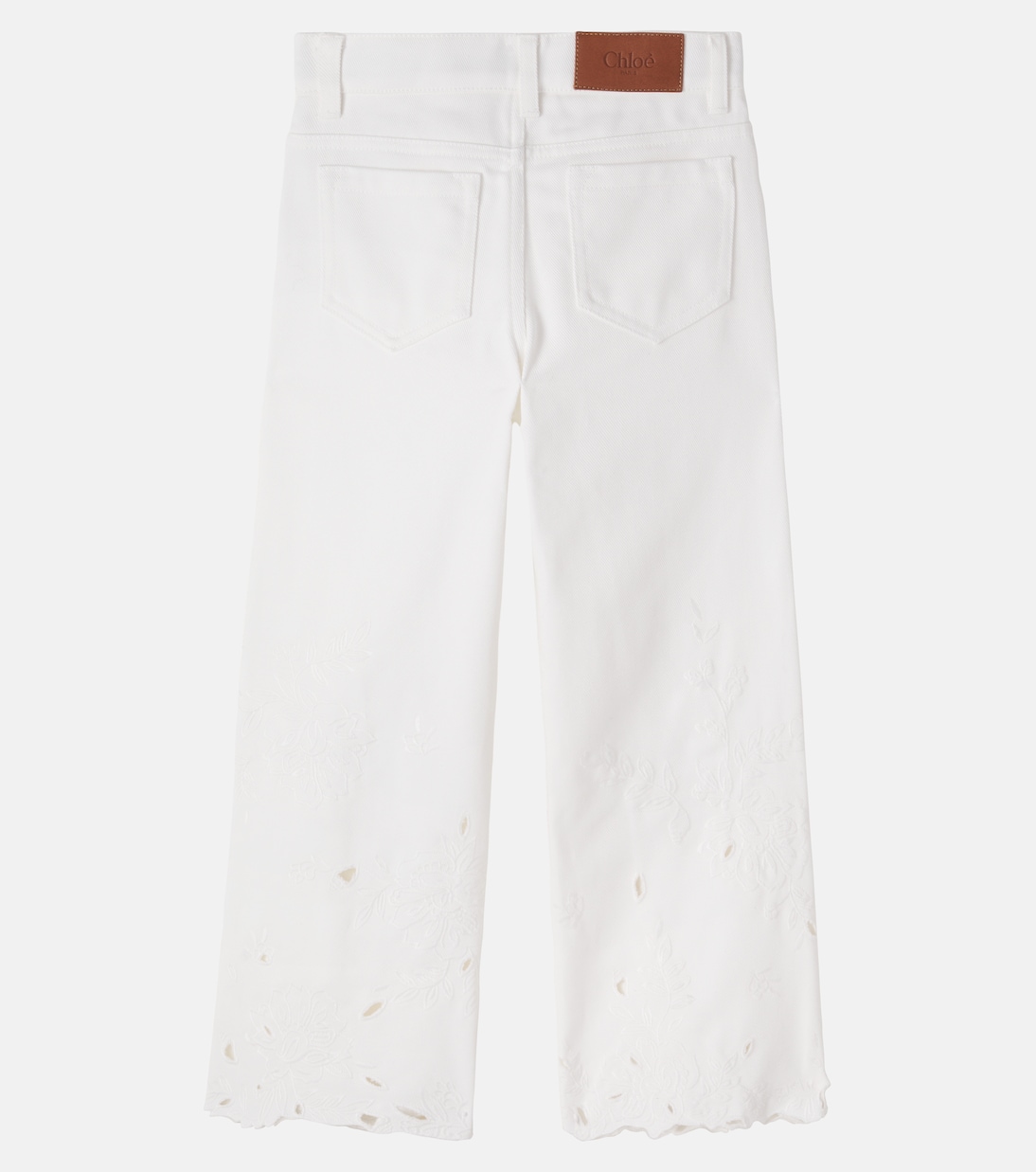 Broderie anglaise jeans | Chloé Kids