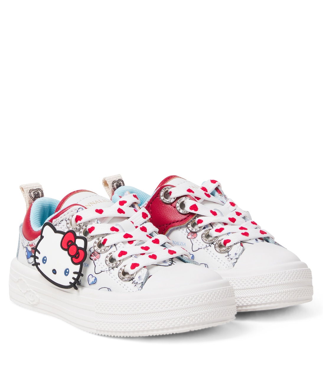 X Hello Kitty Sneakers mit Leder | Monnalisa
