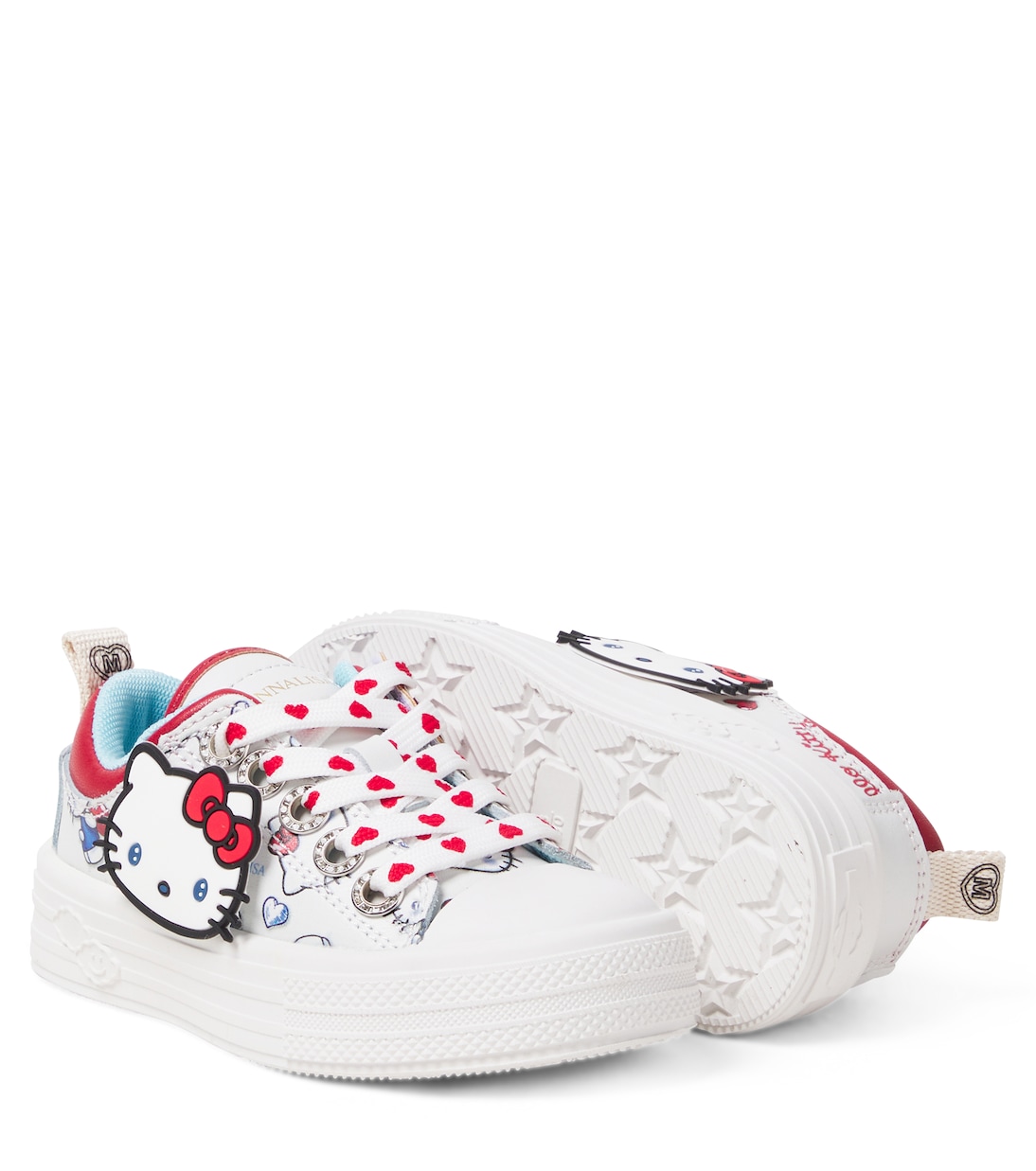 X Hello Kitty Sneakers mit Leder | Monnalisa