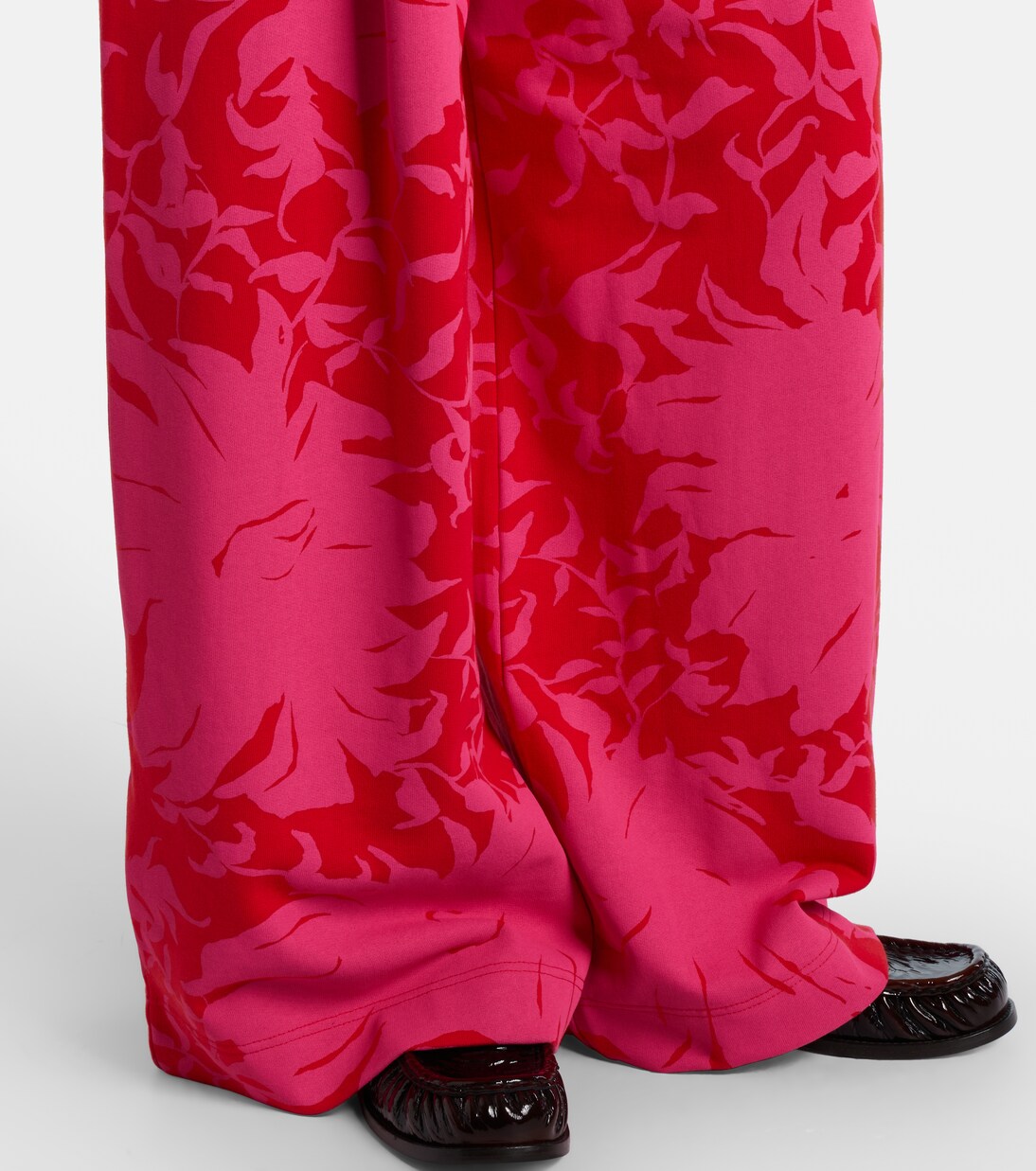 Pantaloni sportivi in jersey di cotone plissé | Dries Van Noten