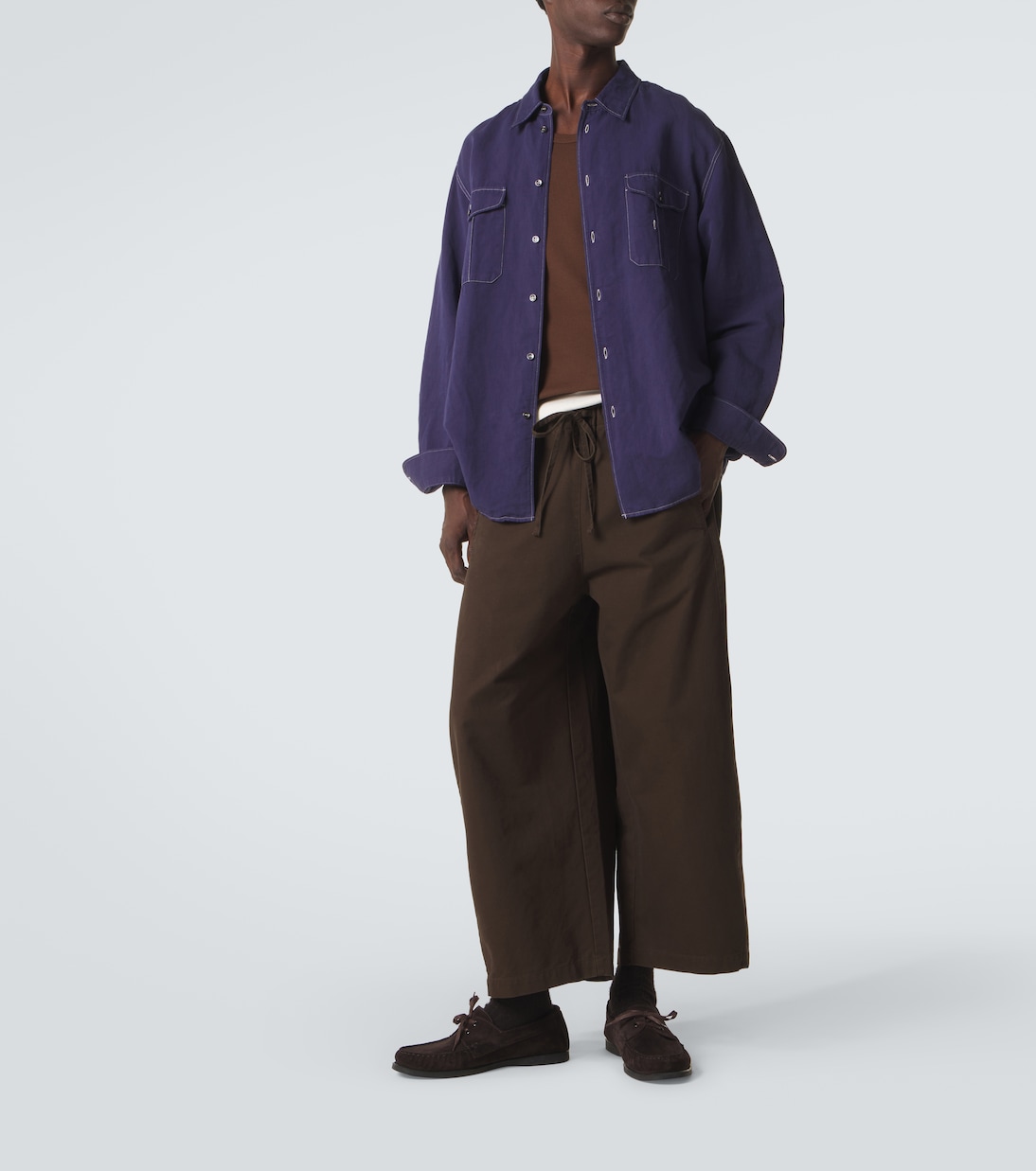 Loft cropped cotton jersey sweatpants | Entire Studios