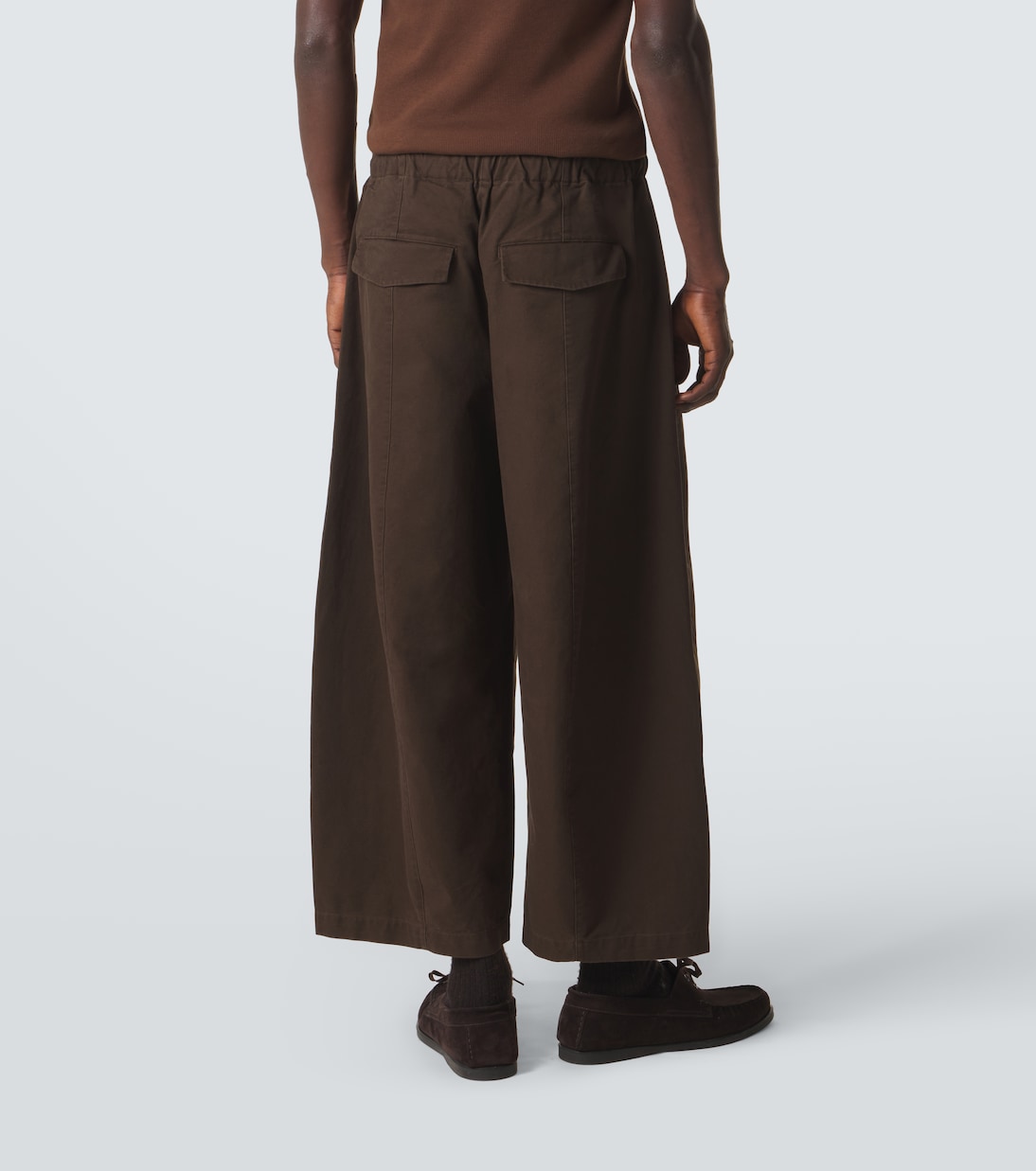 Loft cropped cotton jersey sweatpants | Entire Studios