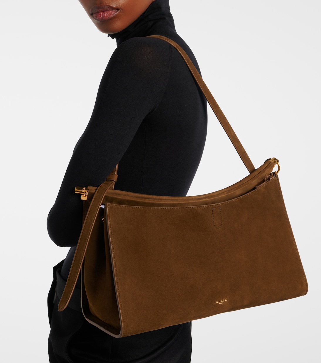 Schultertasche Le Click Medium aus Leder | Alaïa