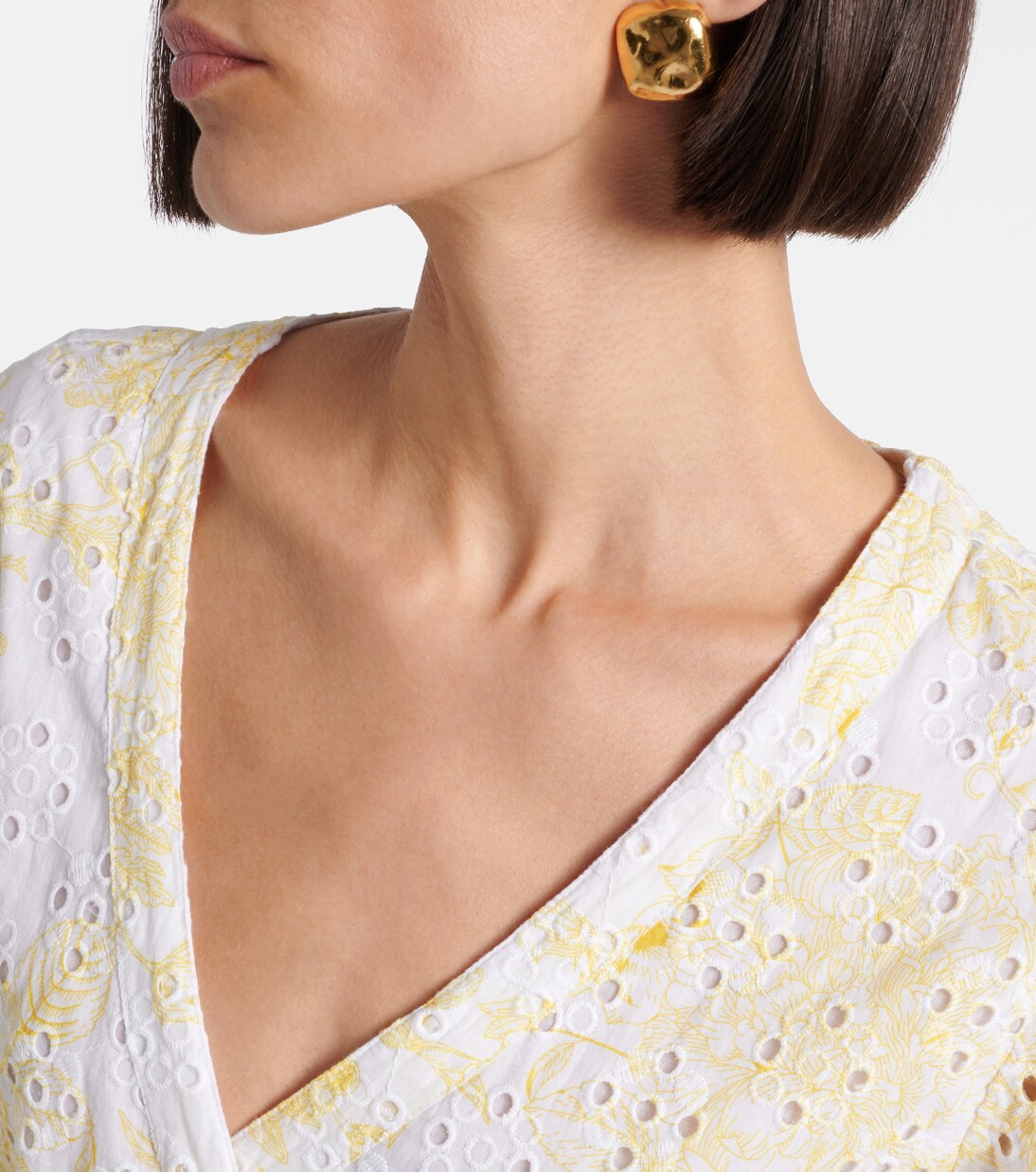 Tabitha 브로드리 앙글레즈 코튼 랩 드레스 | Melissa Odabash