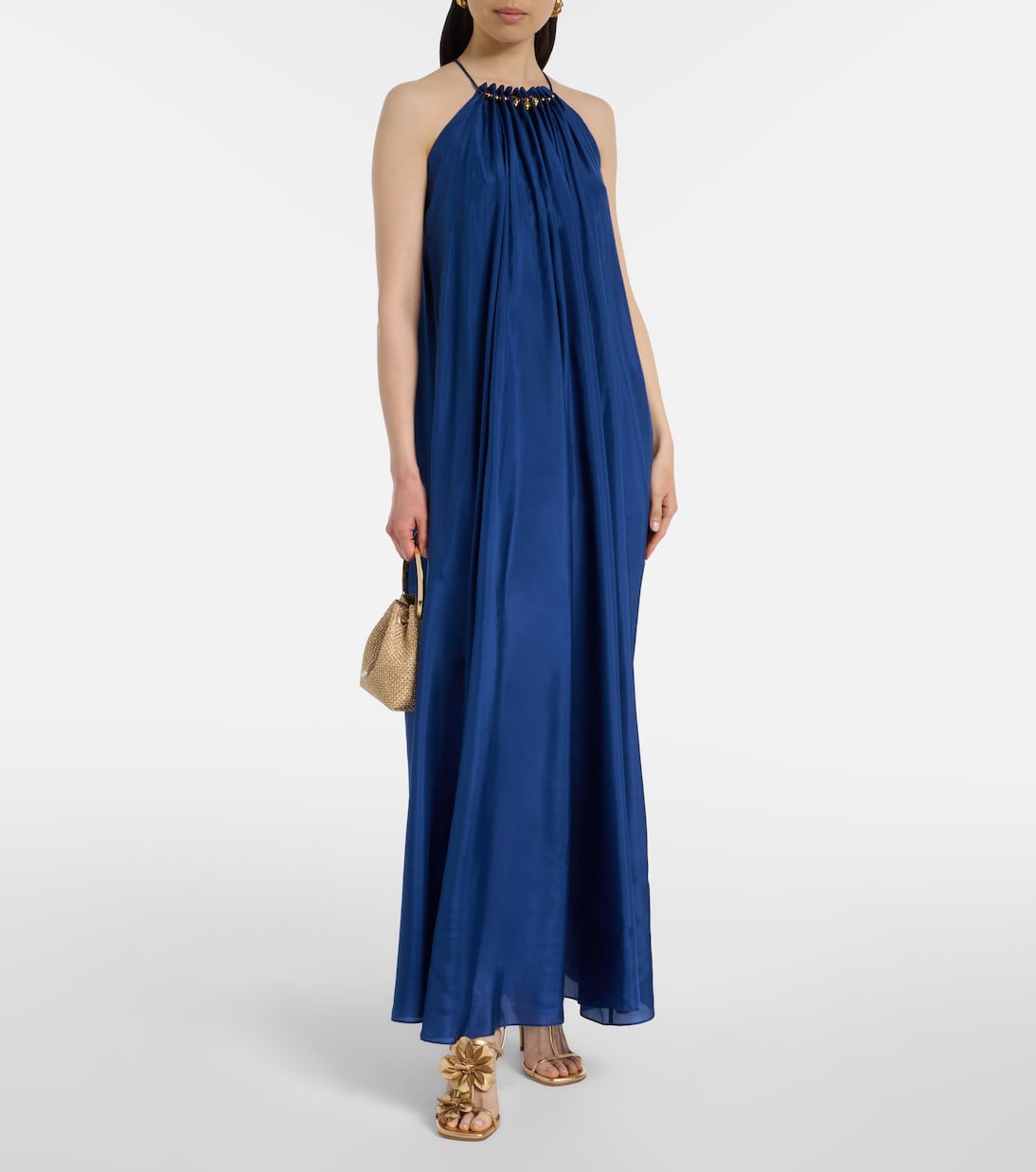 Belara金属感皮革凉鞋 | Zimmermann