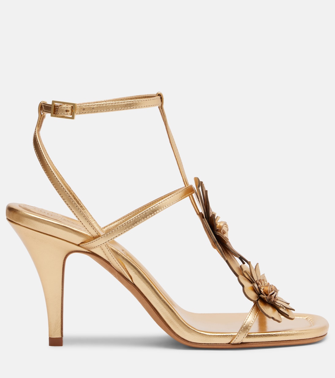 Belara金属感皮革凉鞋 | Zimmermann