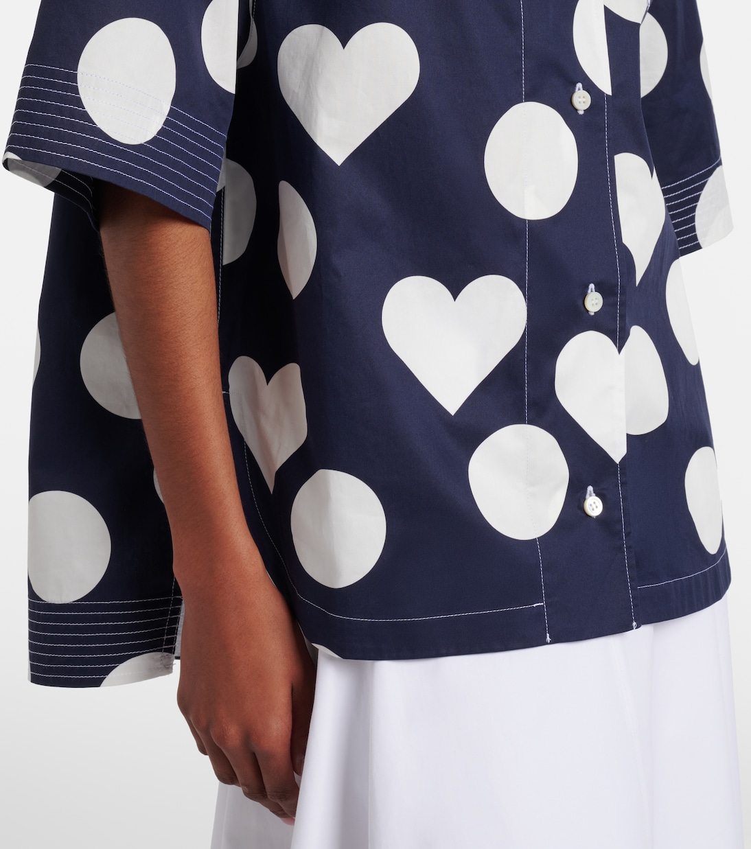 Marin polka-dot cotton poplin shirt  | Jacquemus