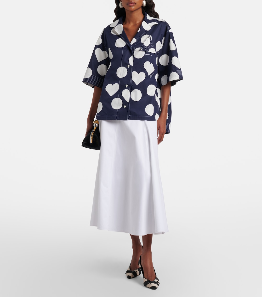 Marin polka-dot cotton poplin shirt  | Jacquemus