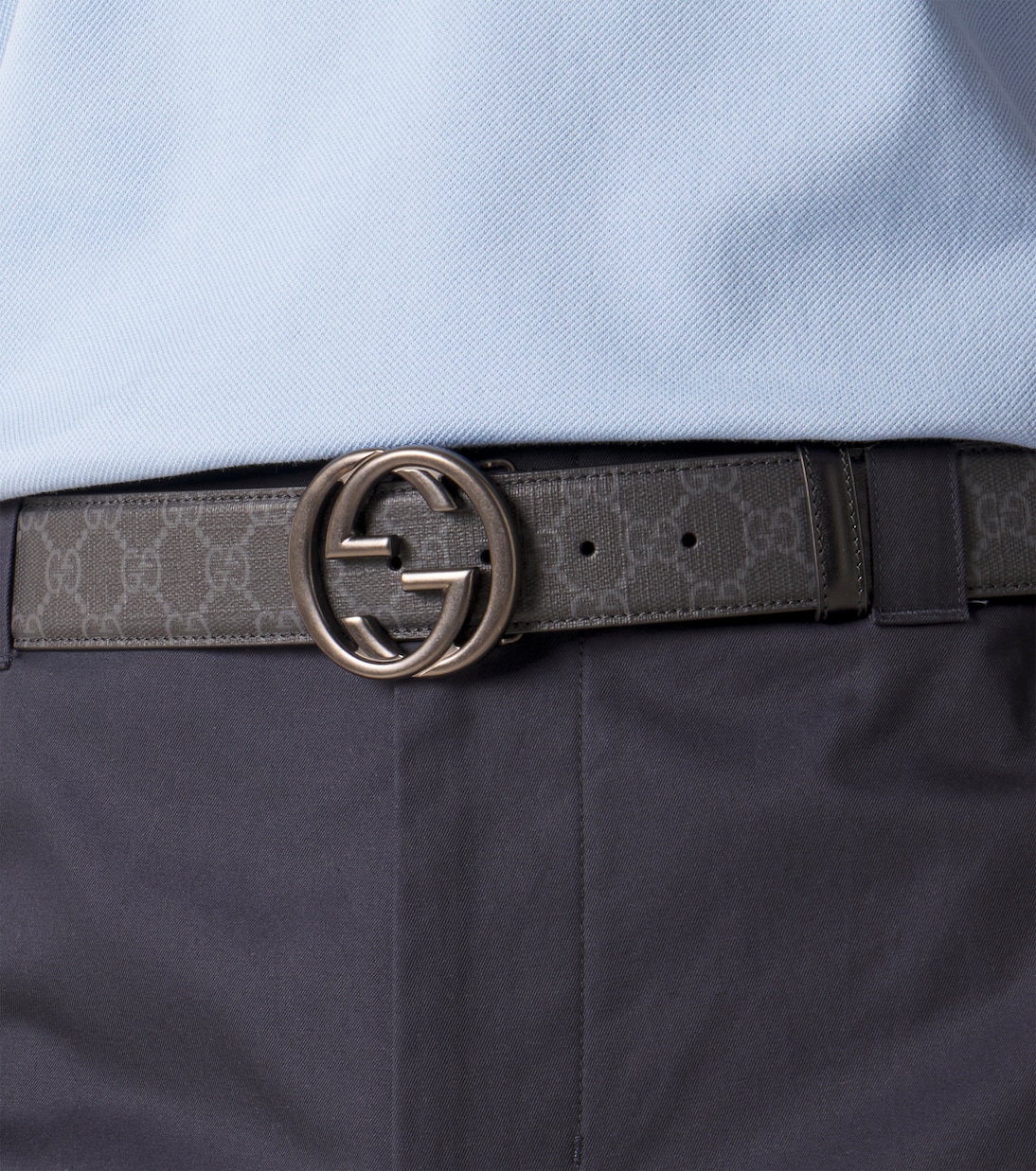 Cinturón Interlocking reversible con GG | Gucci