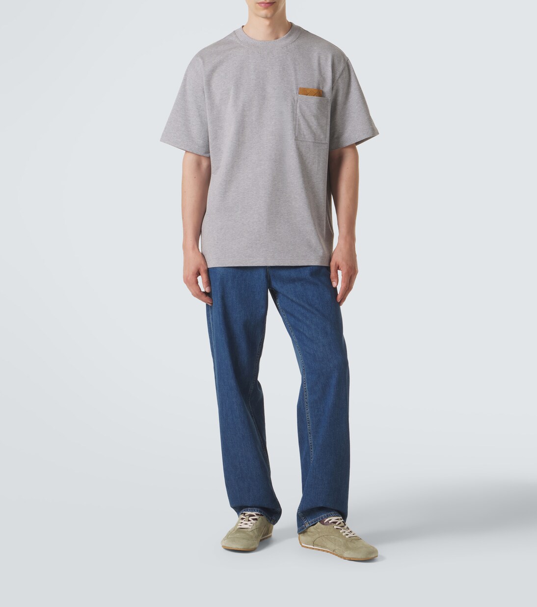 Intrecciato cotton-blend jersey T-shirt | Bottega Veneta
