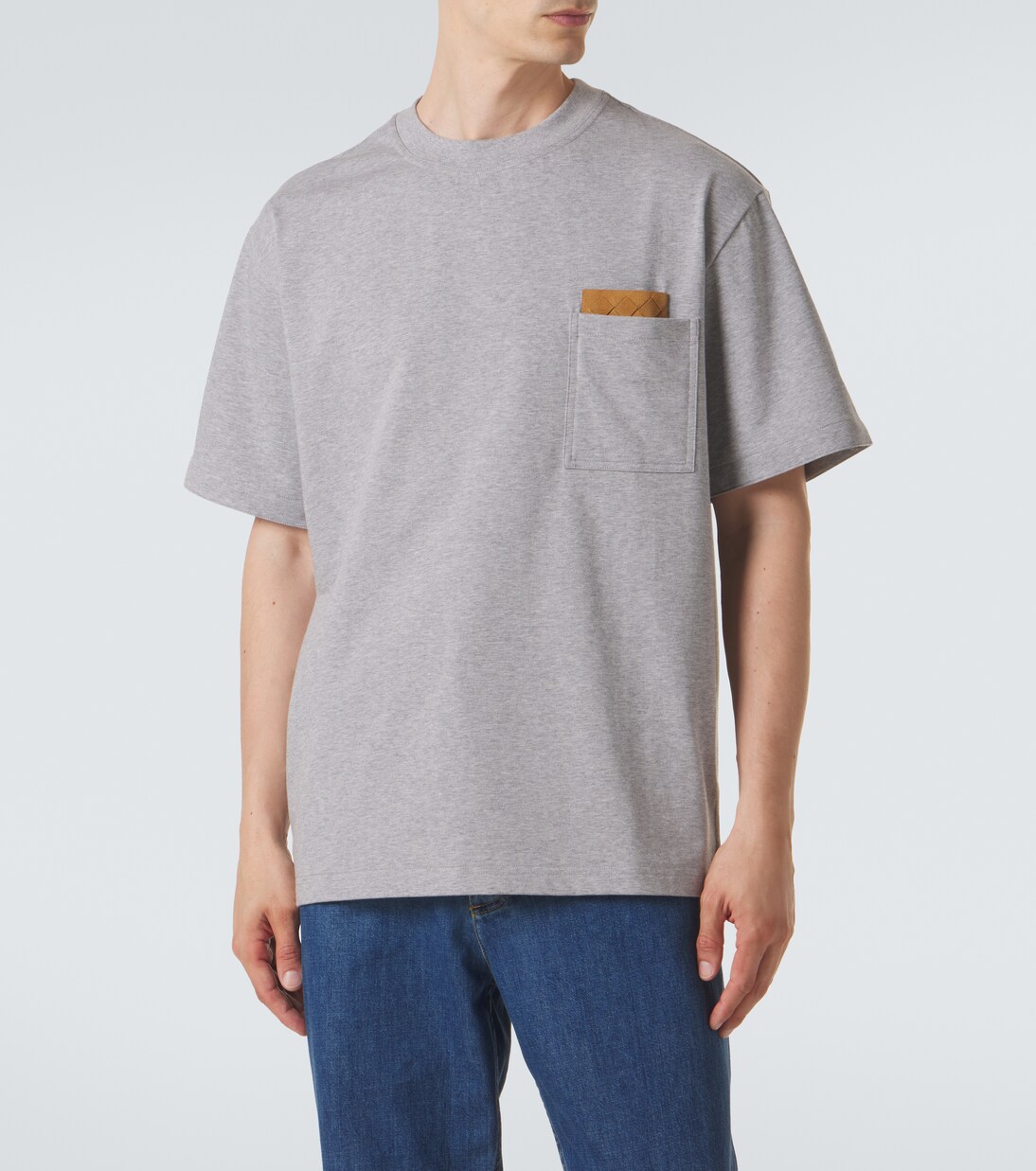 Intrecciato cotton-blend jersey T-shirt | Bottega Veneta