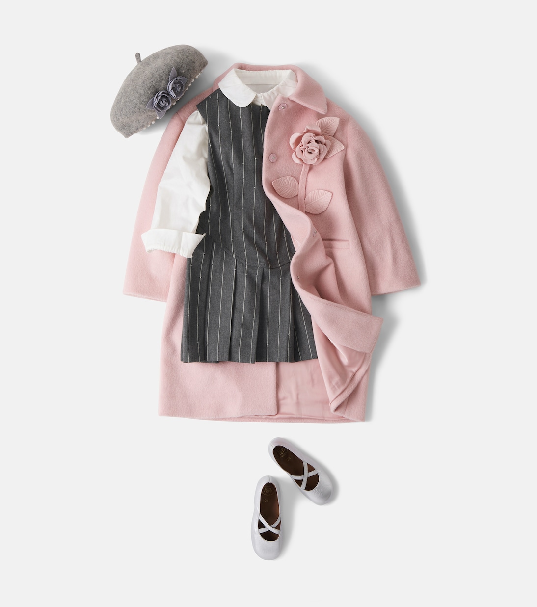Striped pleated dress | Monnalisa