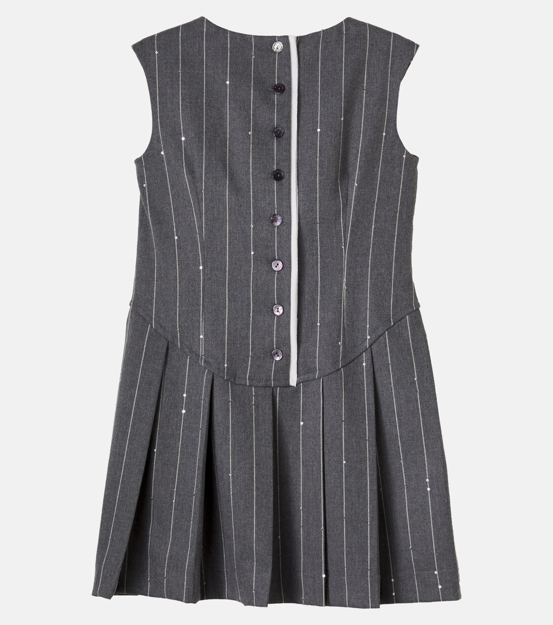 Striped pleated dress | Monnalisa