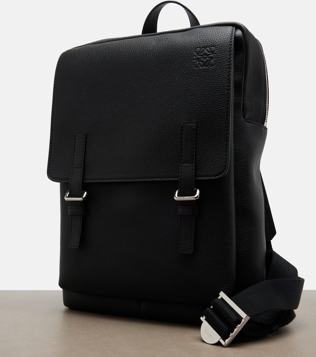 Military leather backpack | Loewe
