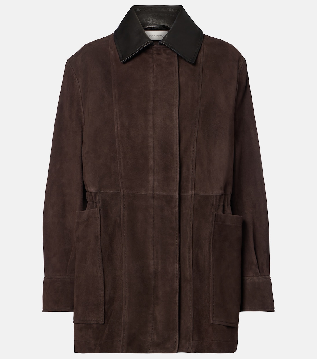 Jacke Grange aus Veloursleder | Nour Hammour