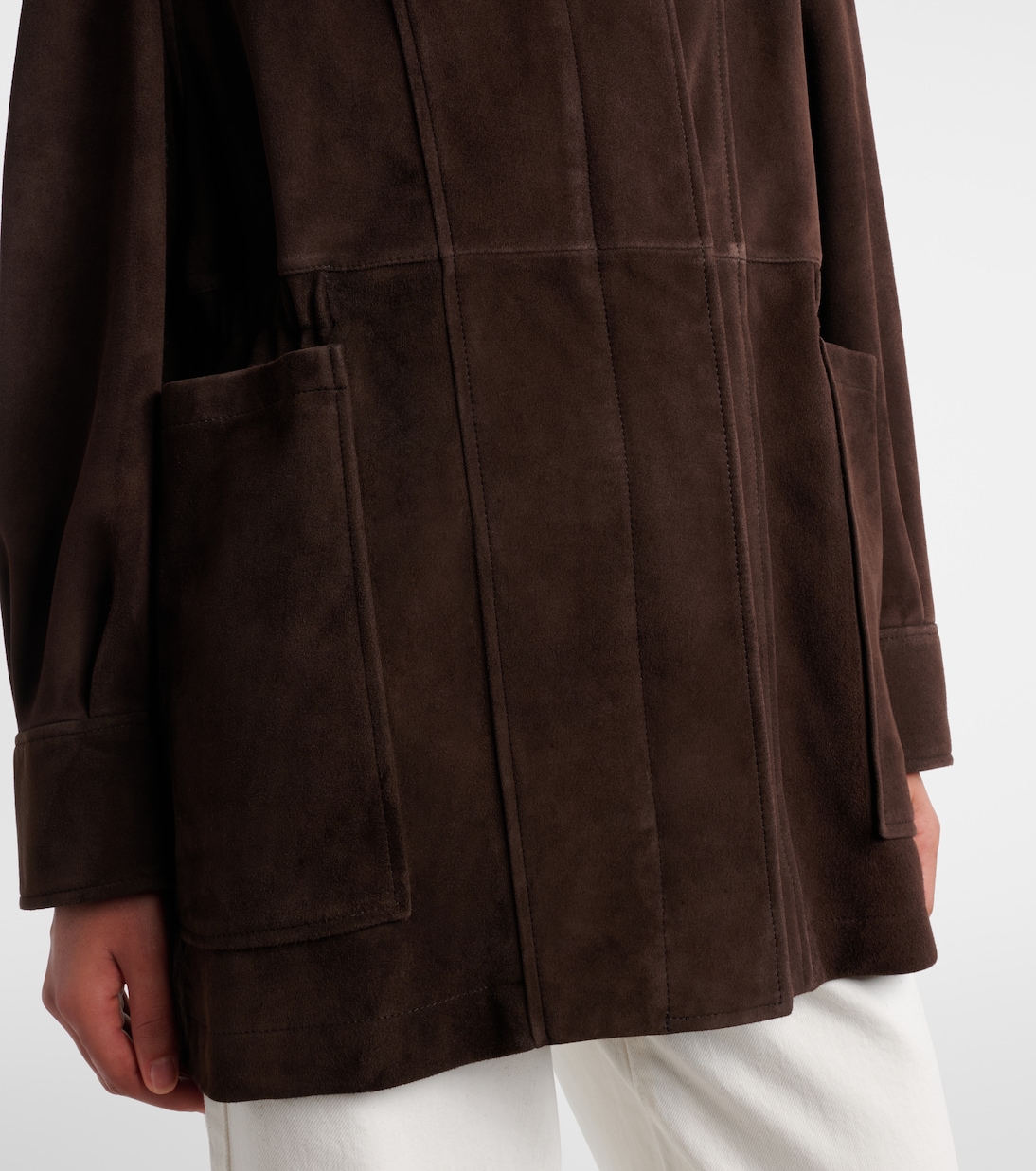 Jacke Grange aus Veloursleder | Nour Hammour
