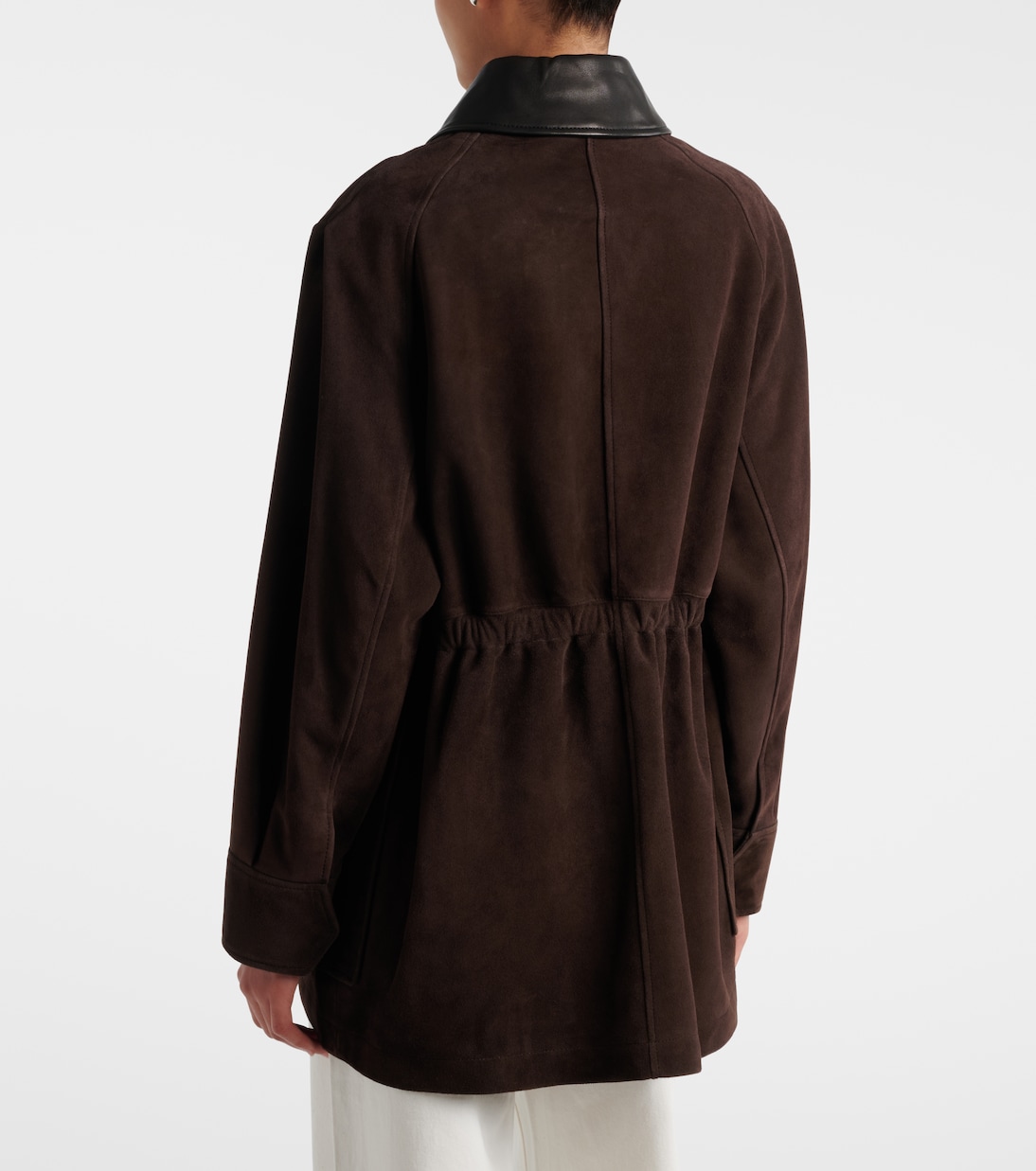 Jacke Grange aus Veloursleder | Nour Hammour