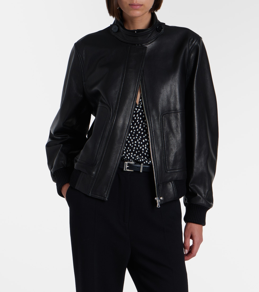 Rios leather jacket | Nour Hammour