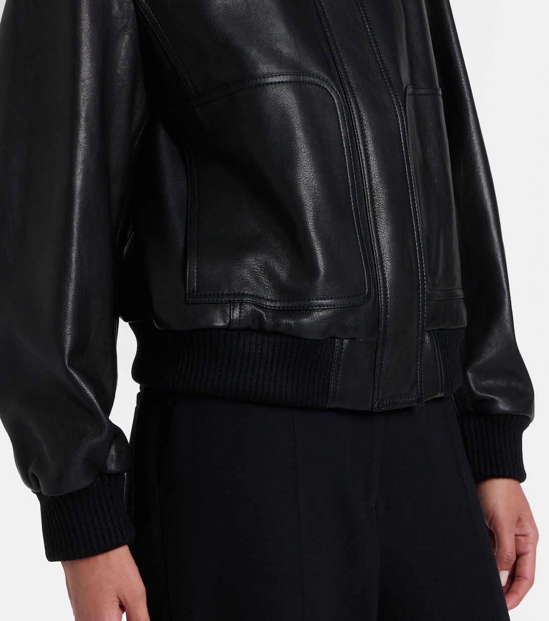 Rios leather jacket | Nour Hammour