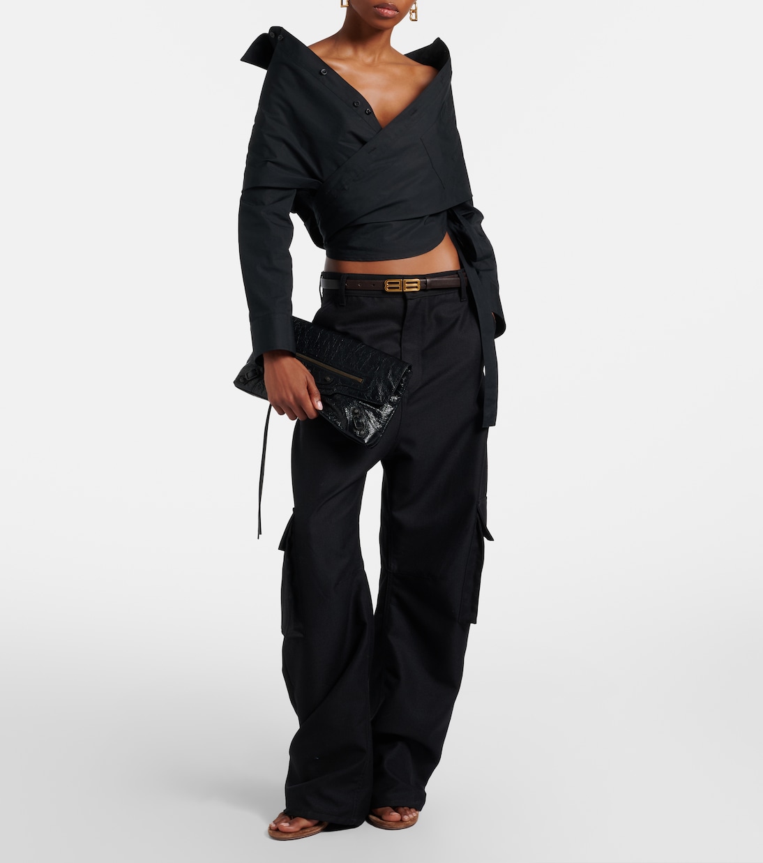 Le City leather clutch | Balenciaga