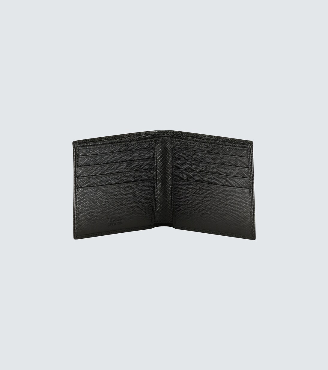 Folded leather wallet | Prada