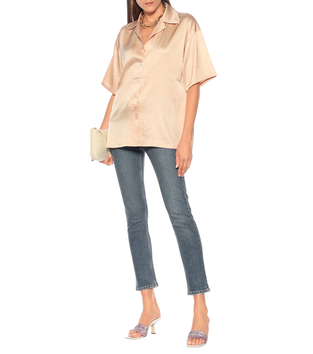 Pantoletten Dylan mit Kristallen | By Far