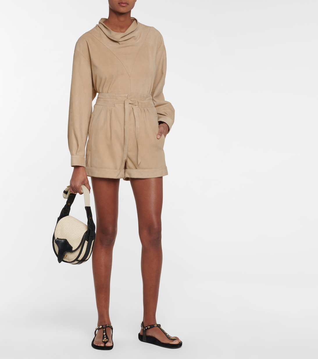 Shorts Carius aus Veloursleder | Isabel Marant