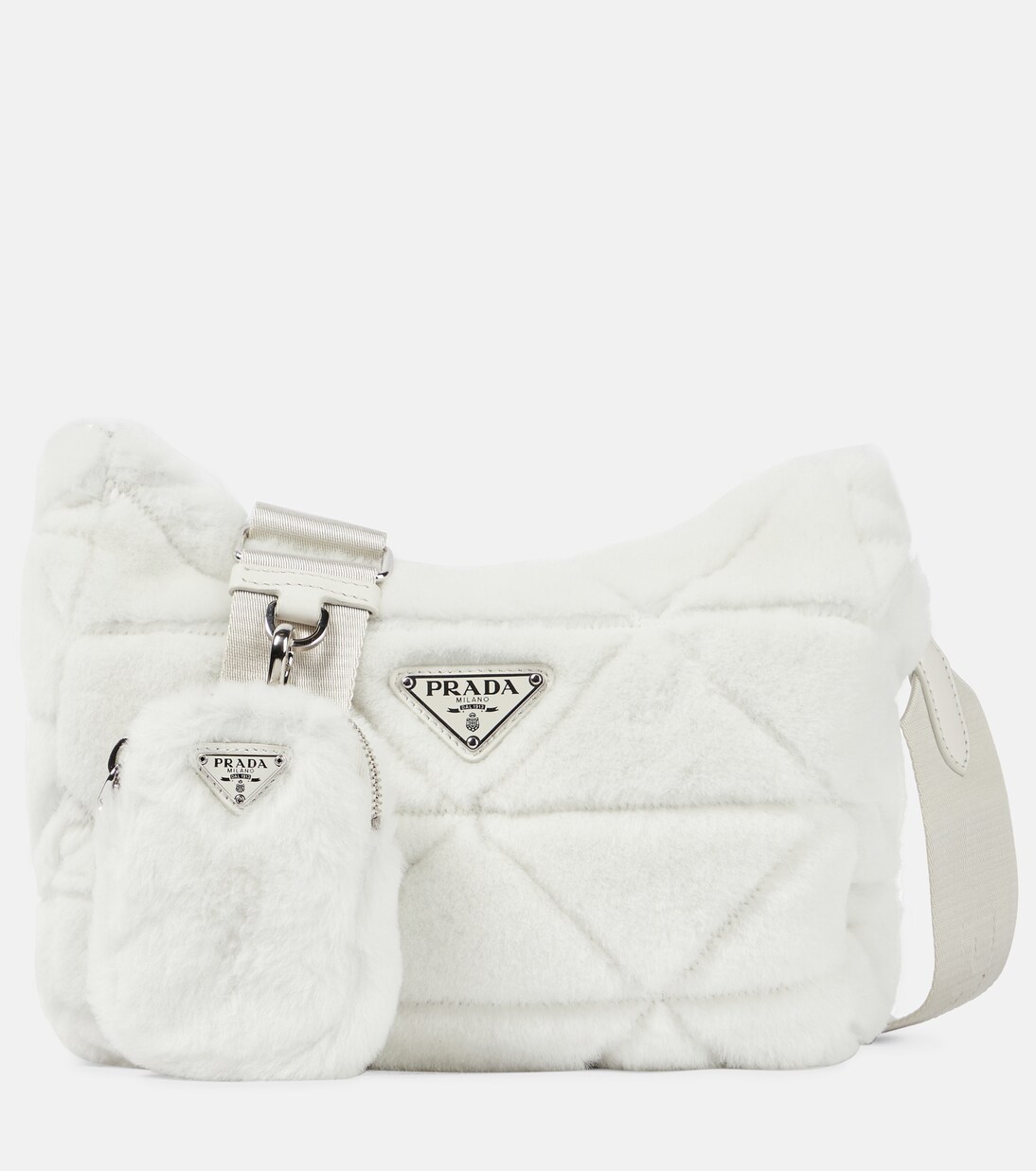 Schultertasche Re-Edition 2000 aus Shearling | Prada