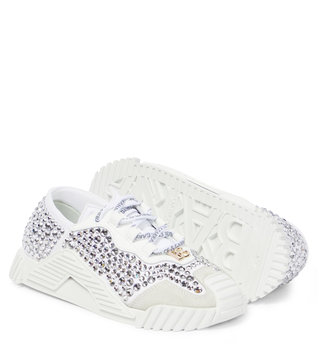 NS1 crystal-embellished sneakers | Dolce&Gabbana Kids