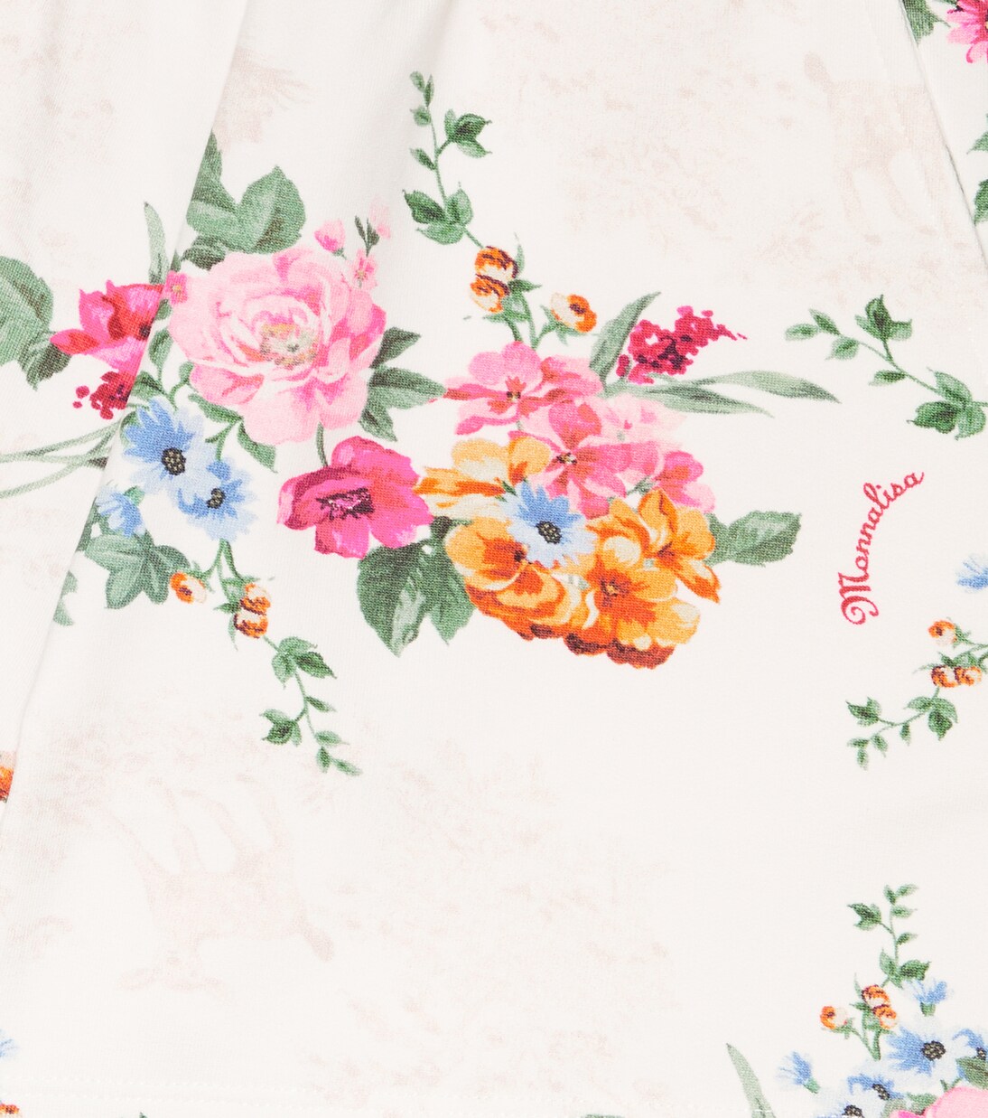 Short en coton mélangé à fleurs | Monnalisa