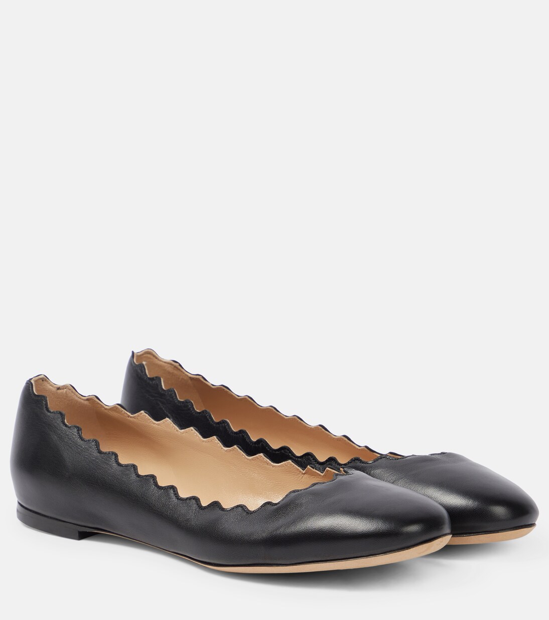 Lauren leather ballet flats | Chloé
