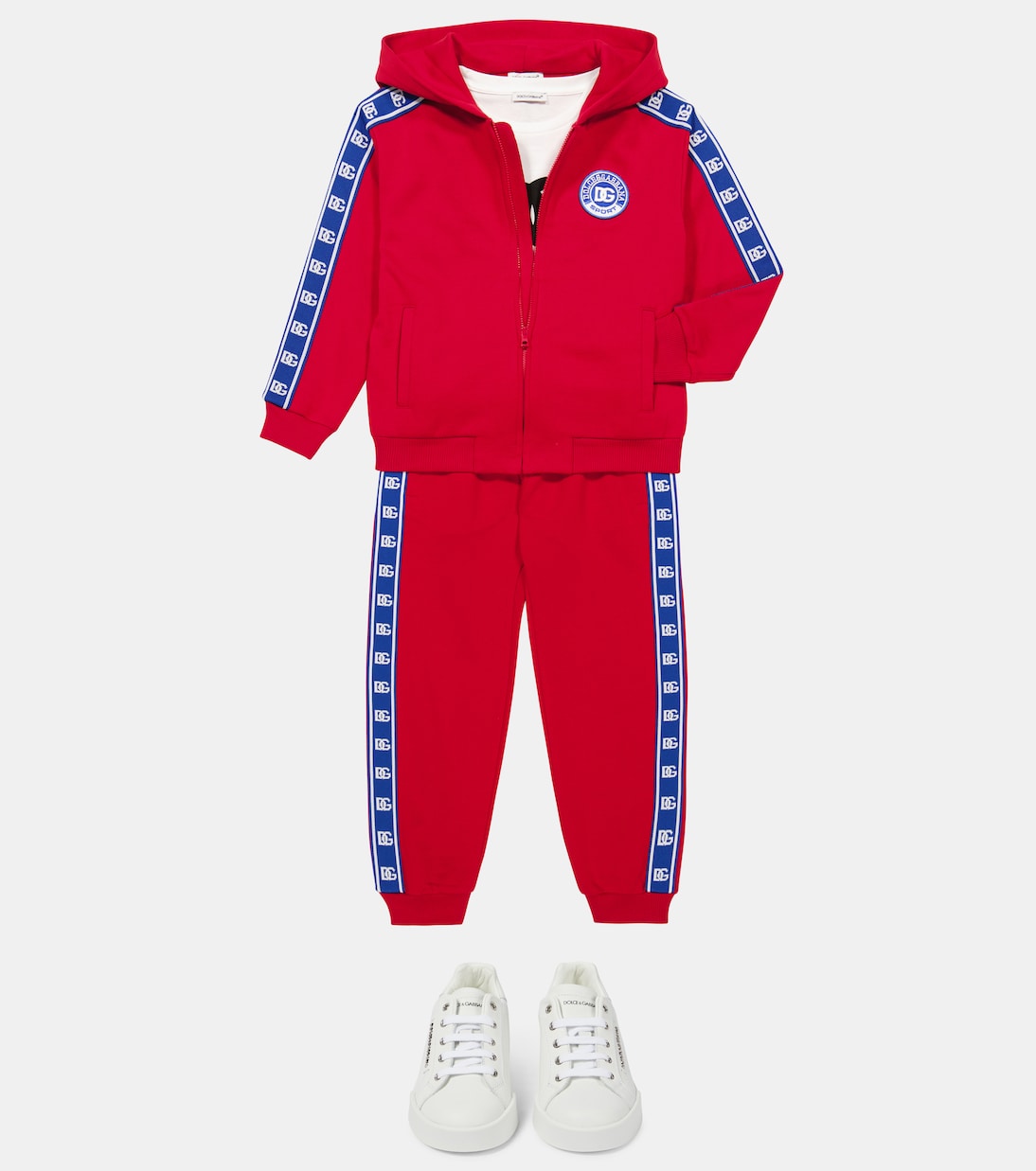 Logo cotton jersey sweatpants | Dolce&Gabbana Kids