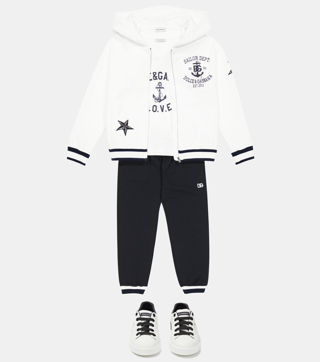 Logo cotton jersey sweatpants | Dolce&Gabbana Kids