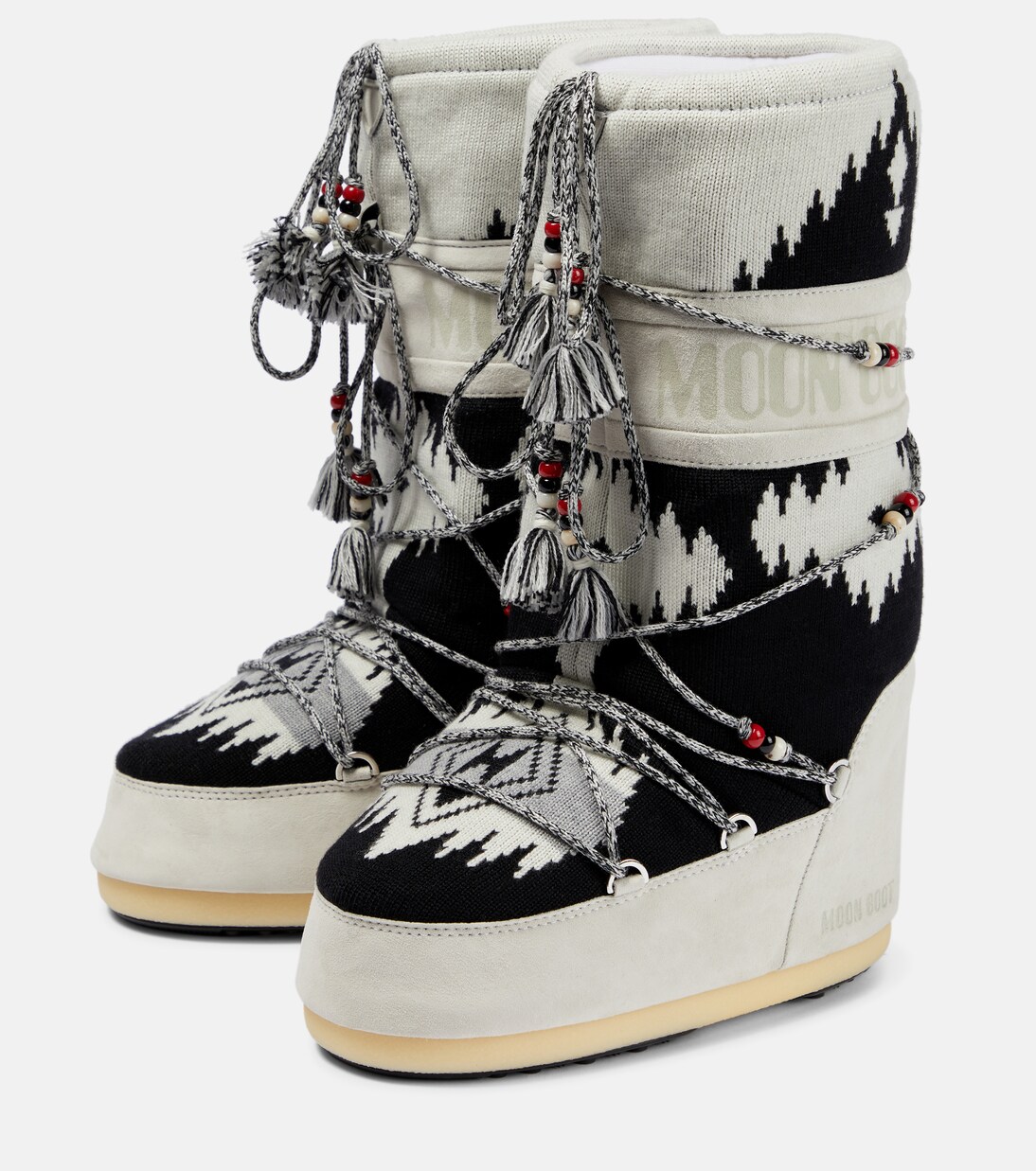 x Moon Boot Icon Knit靴子 | Alanui