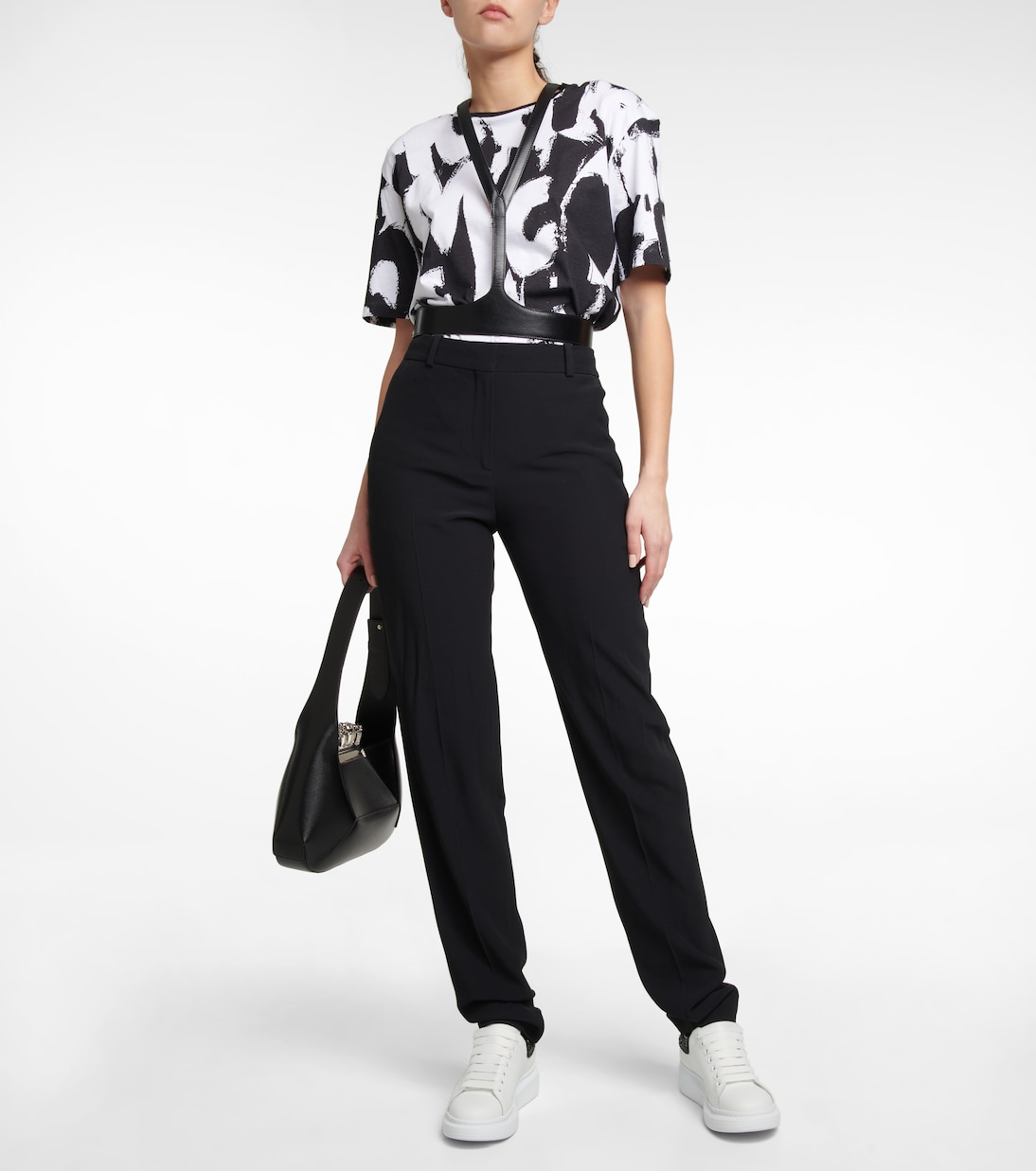 Baskets Oversized en cuir à ornements | McQueen