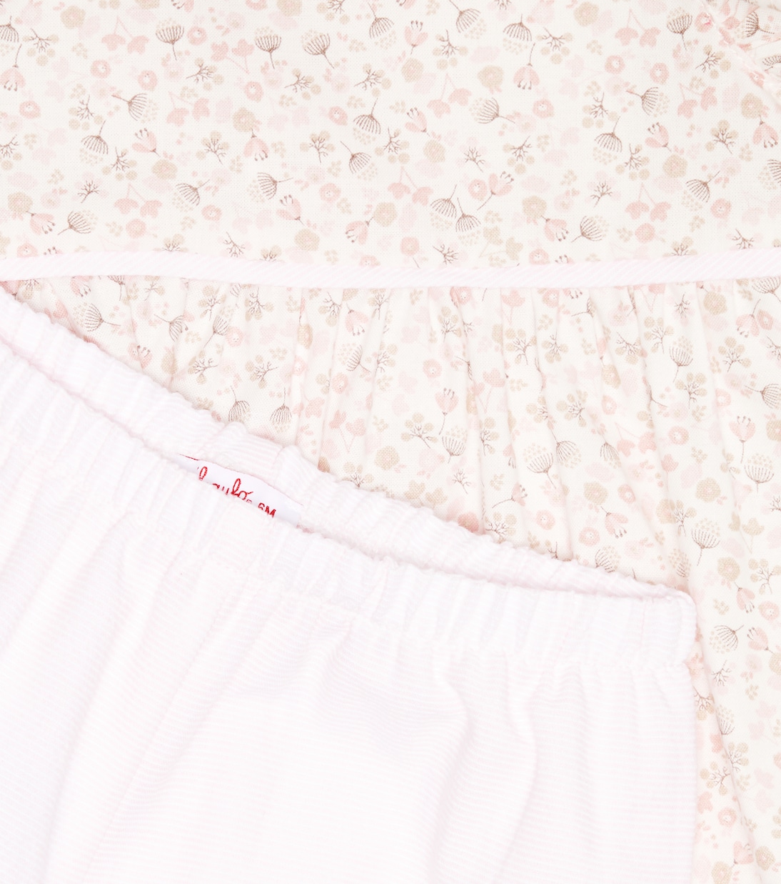 Baby cotton dress and bloomers set | Il Gufo