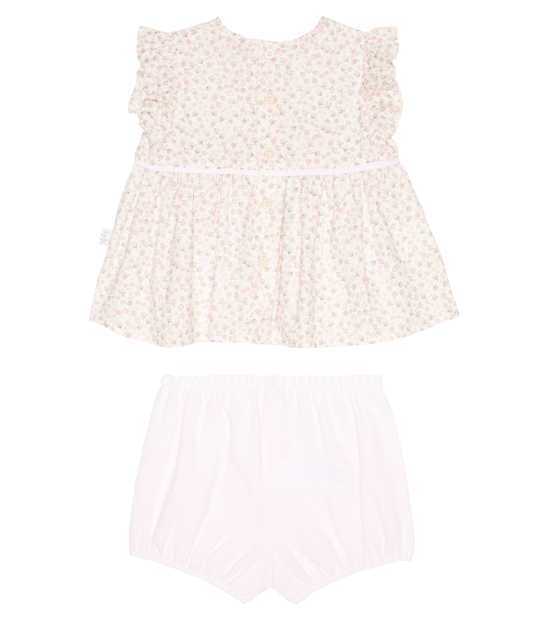 Baby cotton dress and bloomers set | Il Gufo