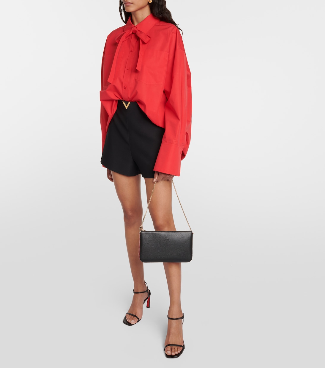 Loubila leather clutch | Christian Louboutin