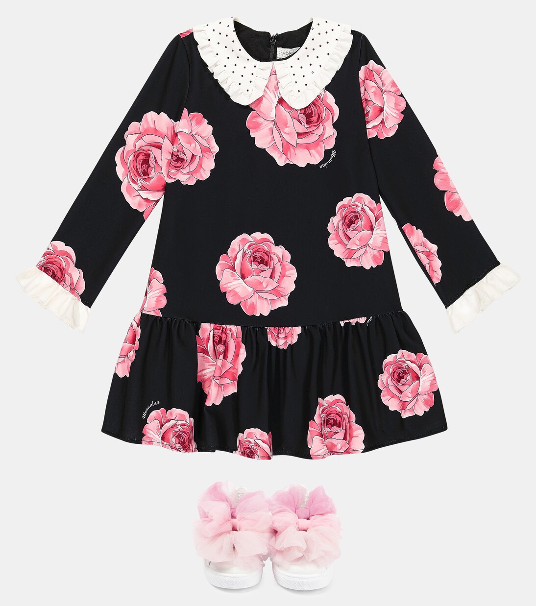 Floral printed cady dress | Monnalisa