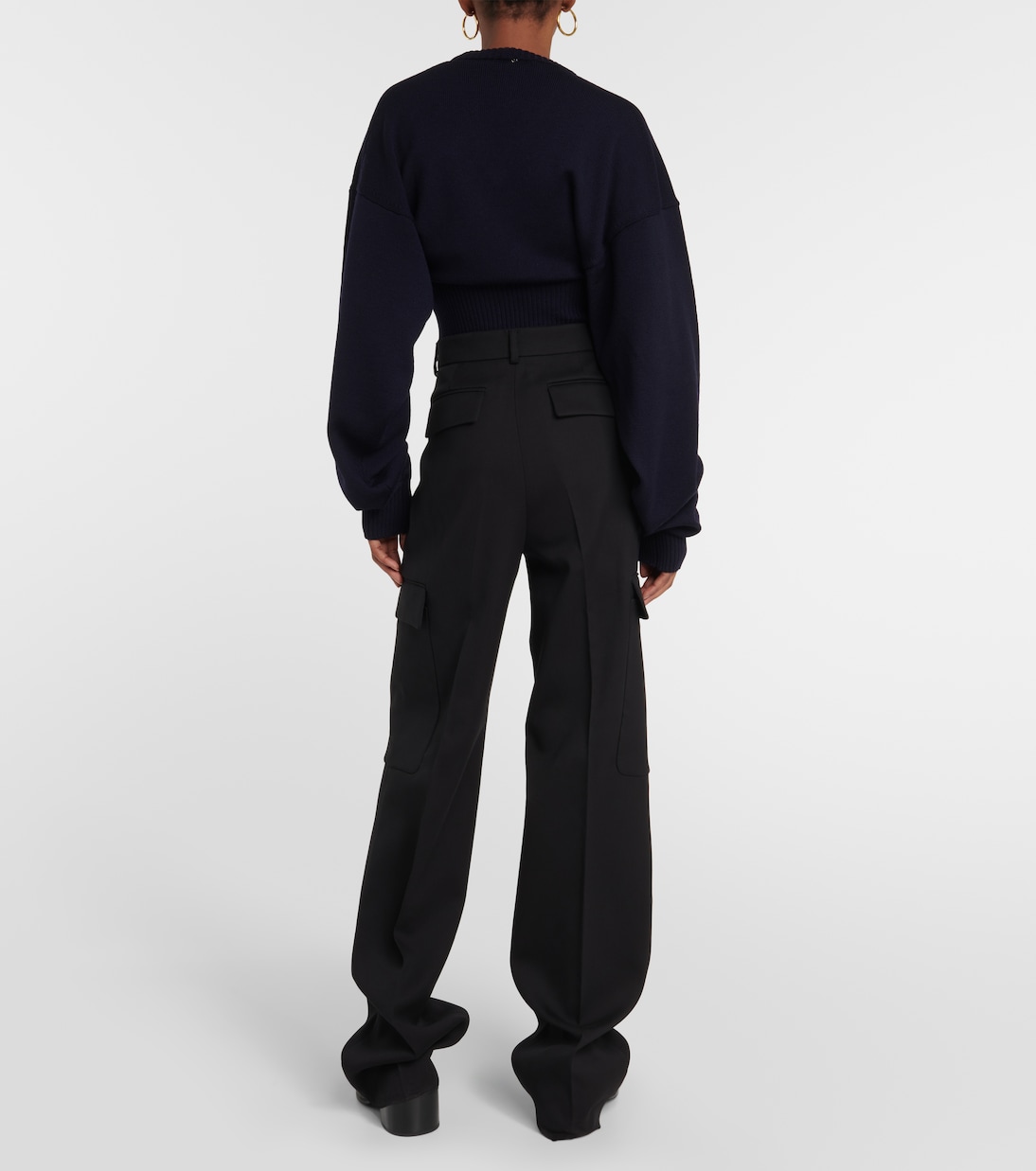 Pull raccourci Pomez en laine vierge | Sportmax