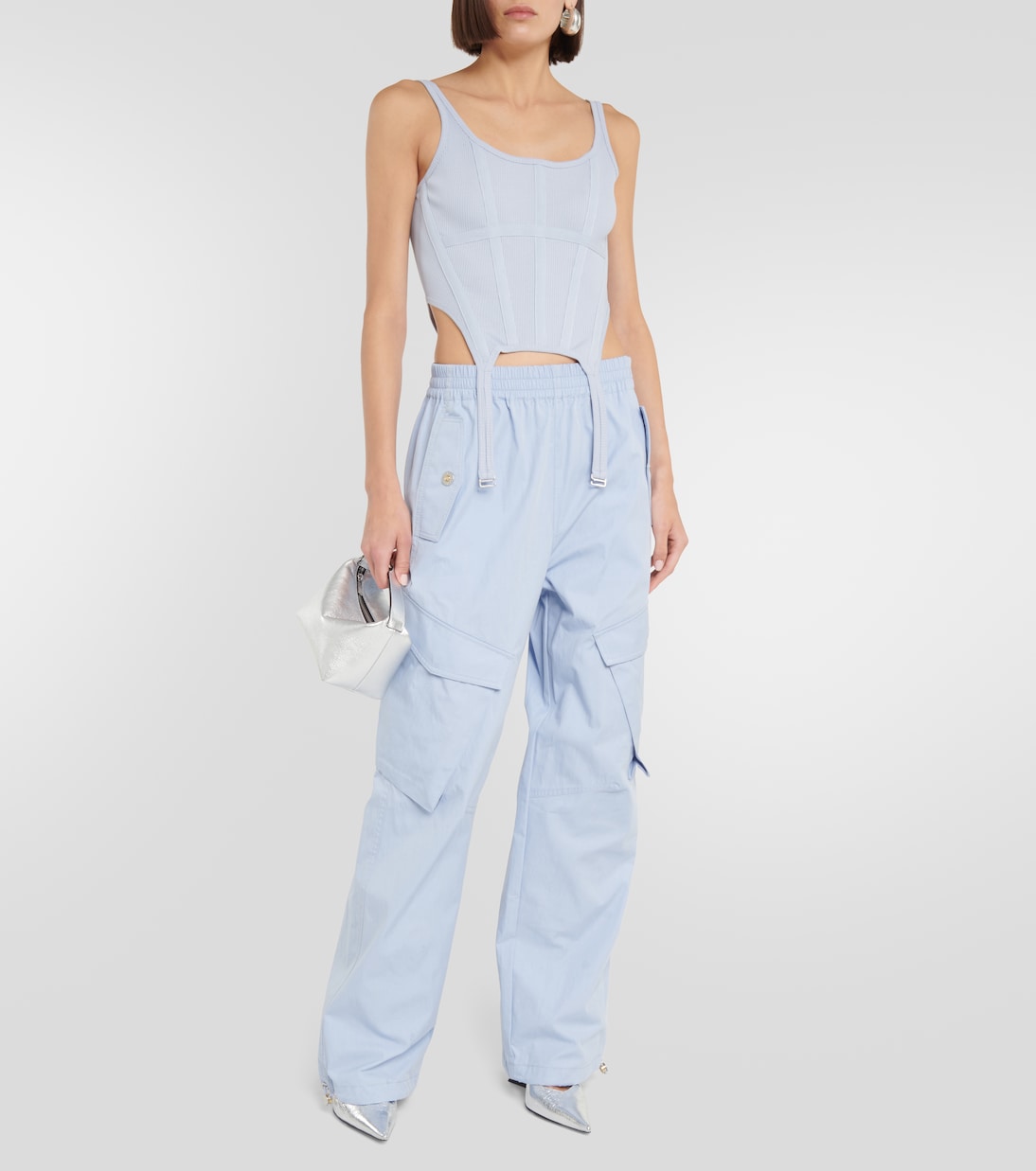 Bustier-Top aus Baumwoll-Jersey | Dion Lee