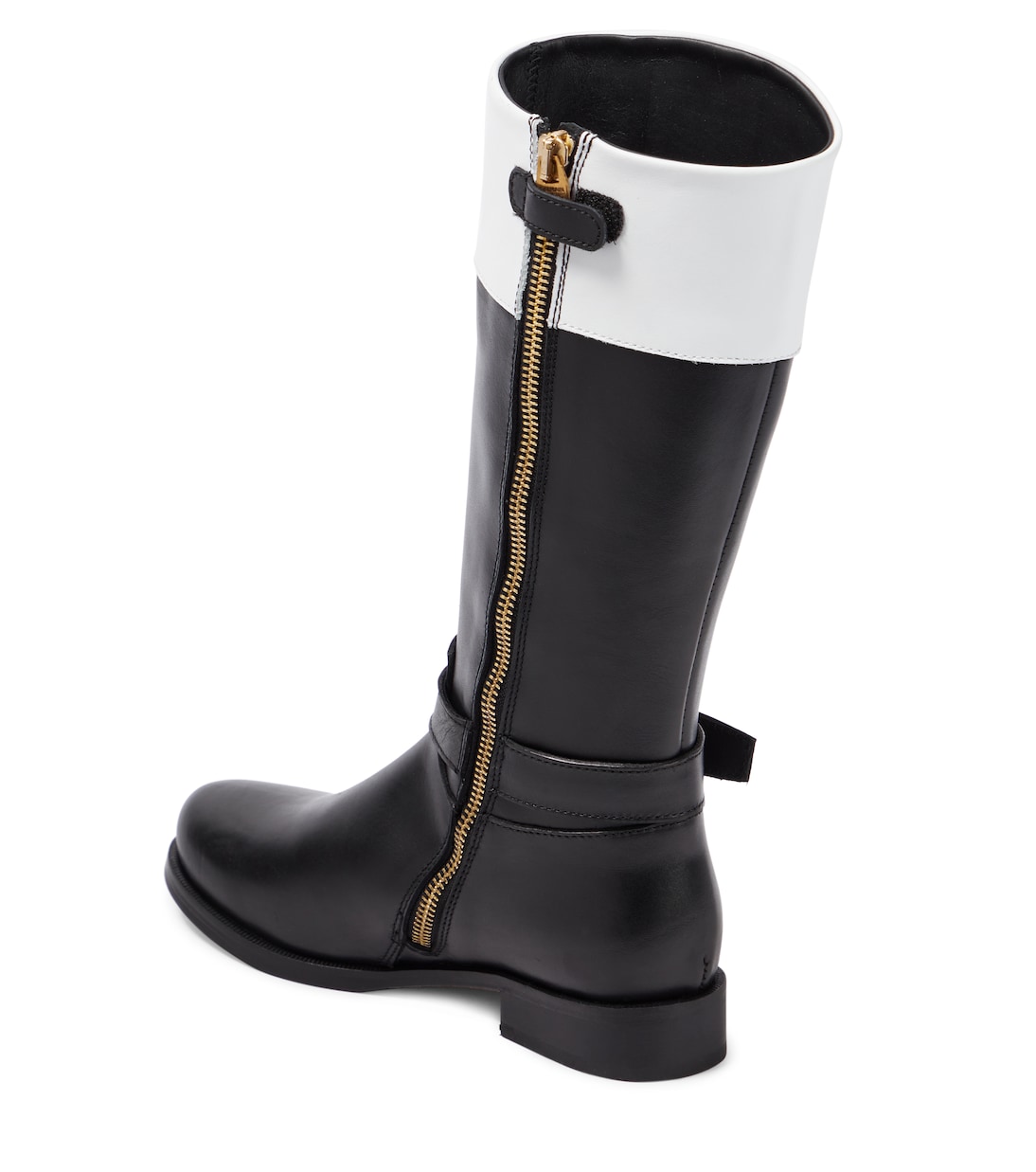 Knee-high leather boots | Balmain Kids