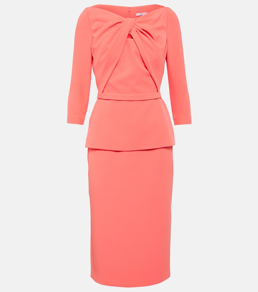 Robe midi Rildanna en crêpe | Safiyaa