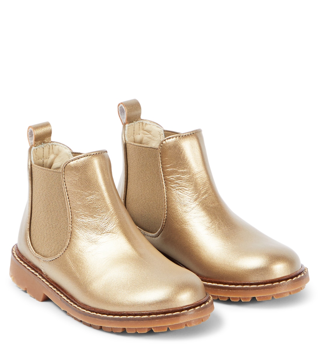 Mathis metallic leather boots | Bonpoint