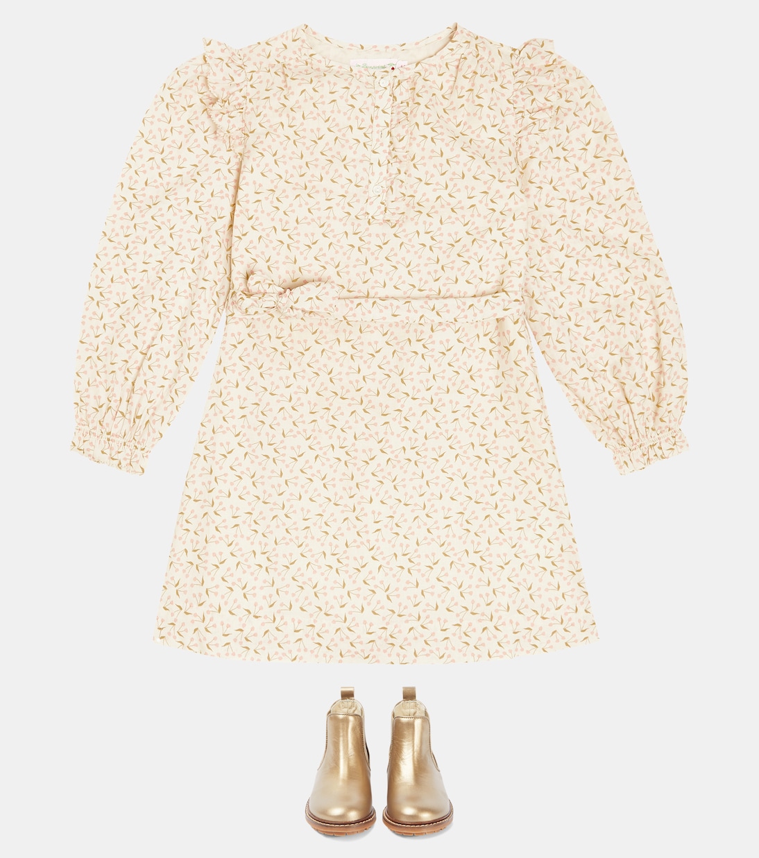 Mathis metallic leather boots | Bonpoint