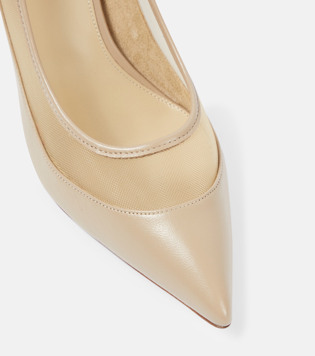 Escarpins River en cuir et résille | Khaite