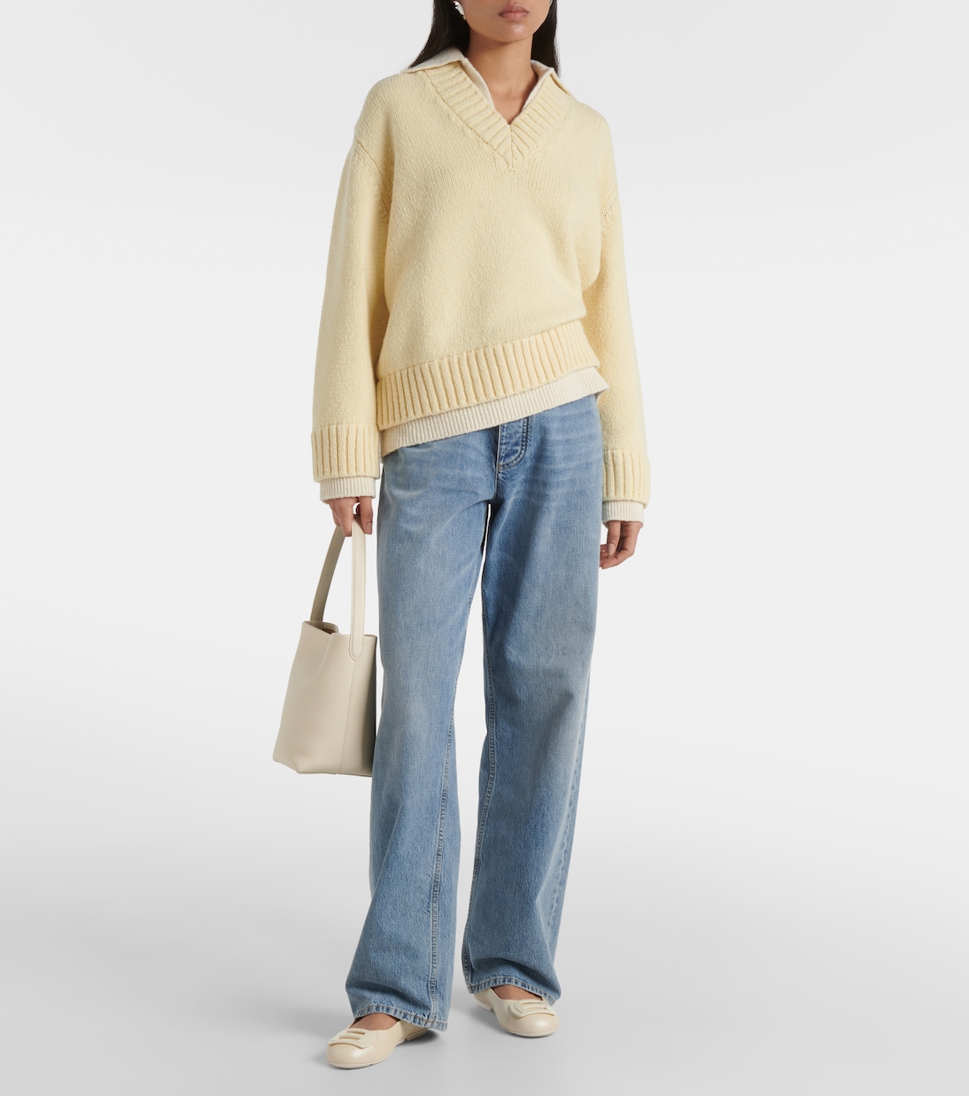 H661 leather ballet flats | Hogan