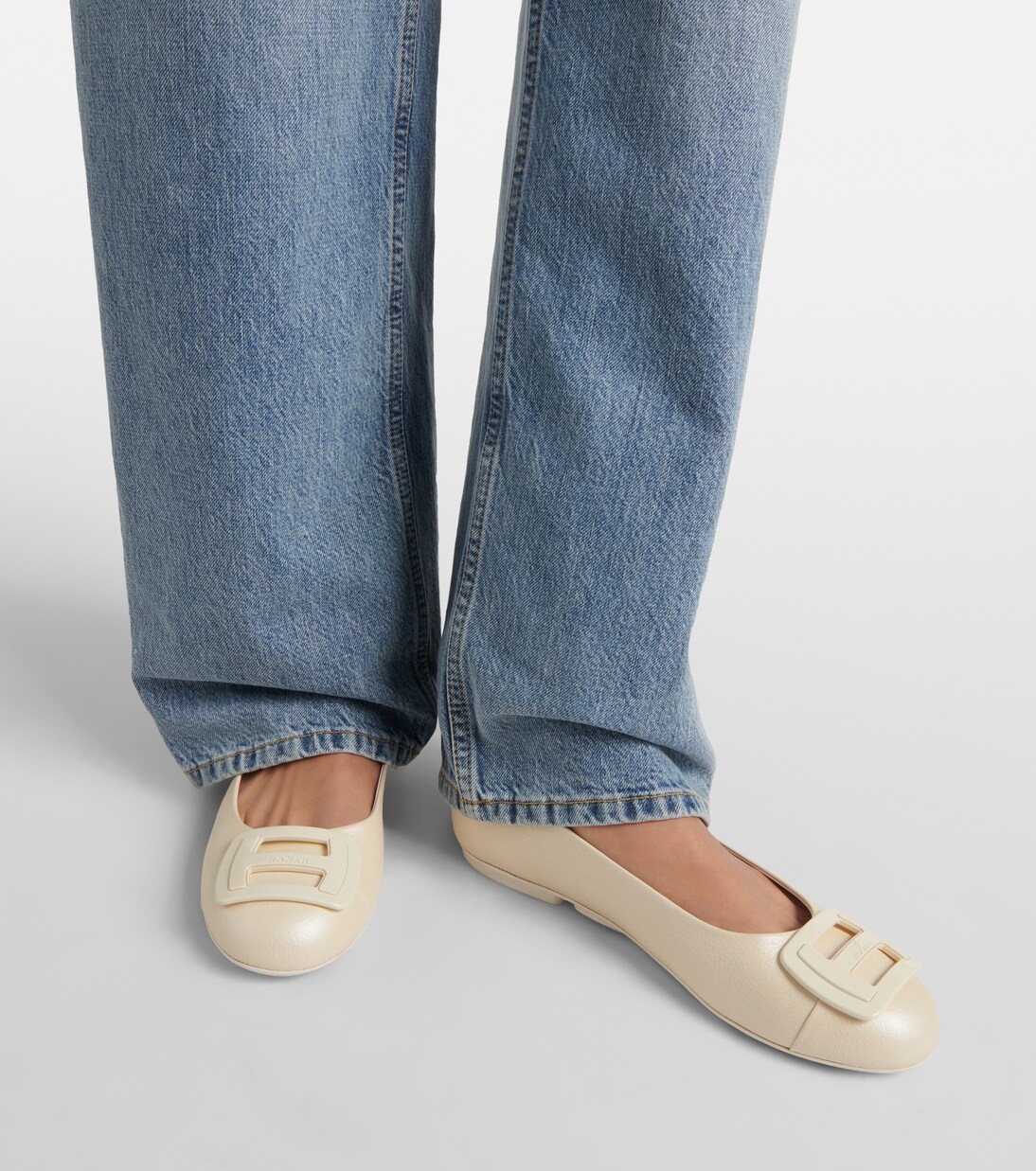 H661 leather ballet flats | Hogan