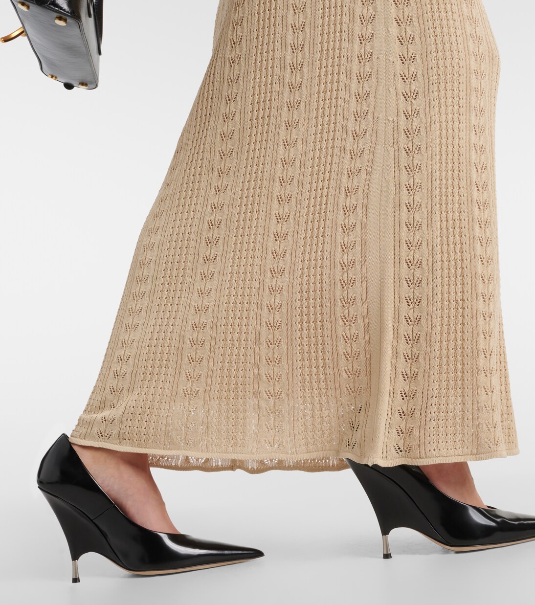 Maxikleid aus Häkelstrick | Blumarine