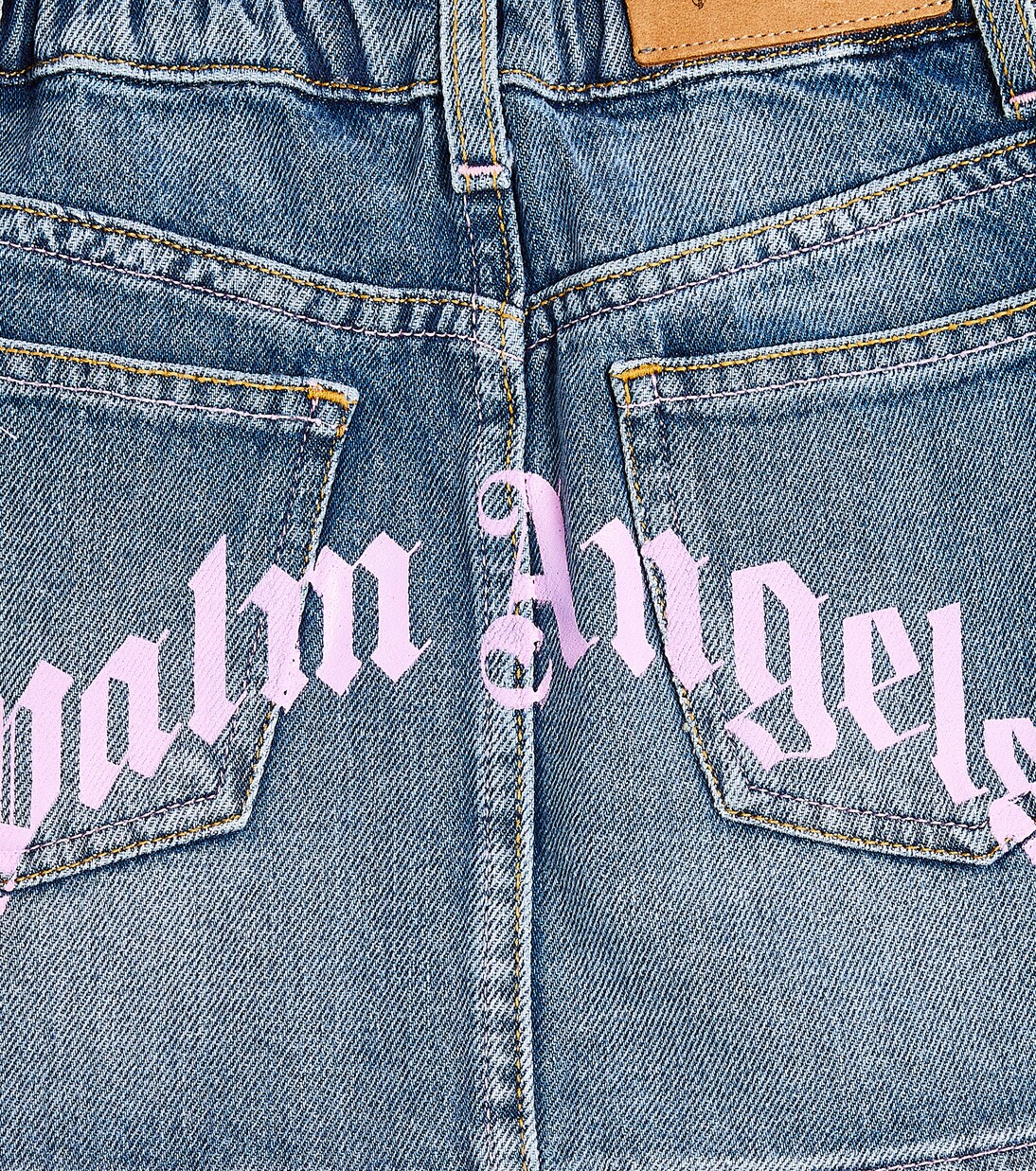 Logo denim skirt   | Palm Angels Kids